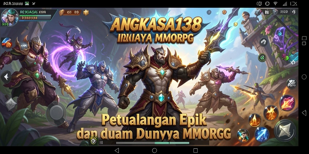 Tampilan gameplay saat bertarung di ANGKASA138 dengan grafis yang memukau.