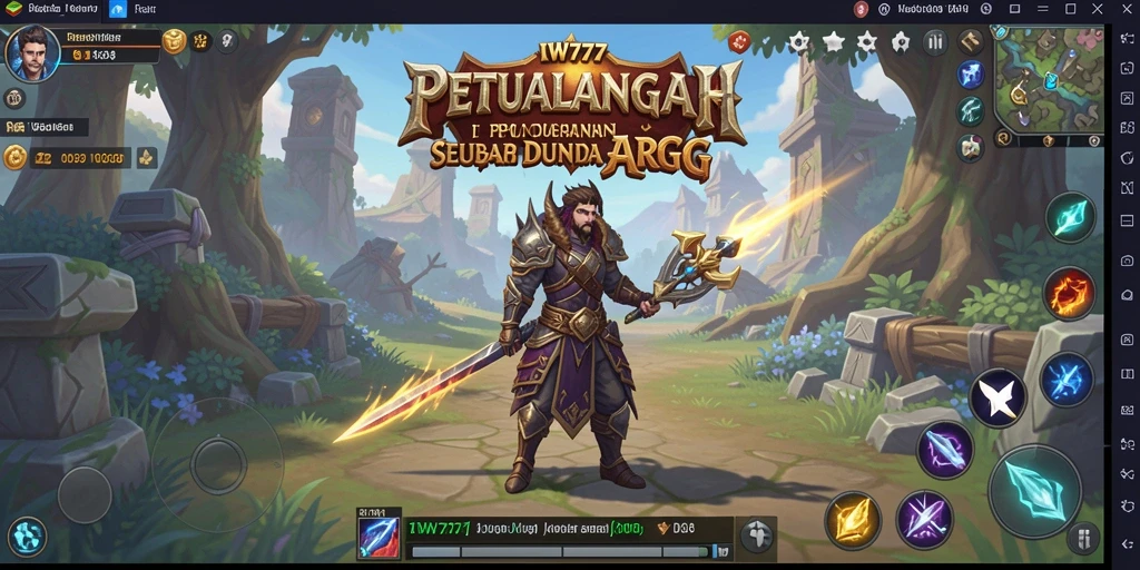 Tangkapan layar IW777 yang menunjukkan aksi pertempuran seru di dunia ARPG.