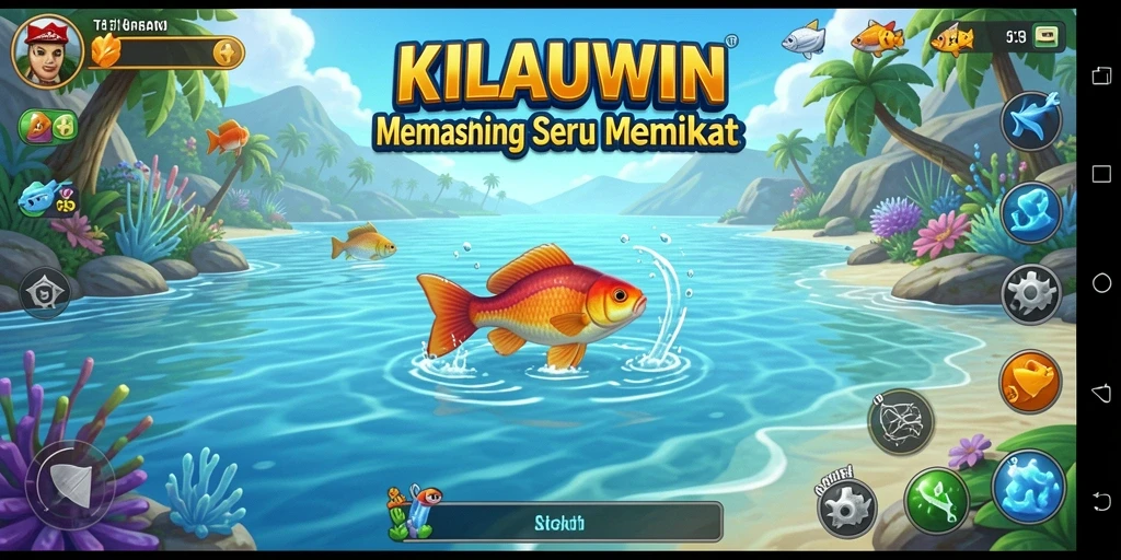 Tangkapan ikan yang menakjubkan dalam KILAUWIN dengan grafik menawan.